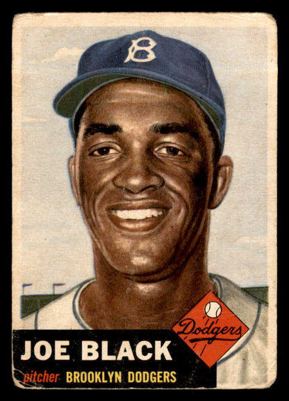 1953 Topps Baseball #081 Joe Black Dodgers Good 563104