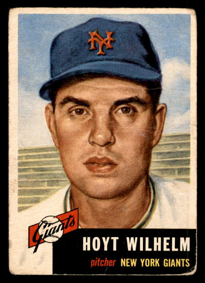 1953 Topps Baseball #151 Hoyt Wilhelm Giants FR-GD 563109
