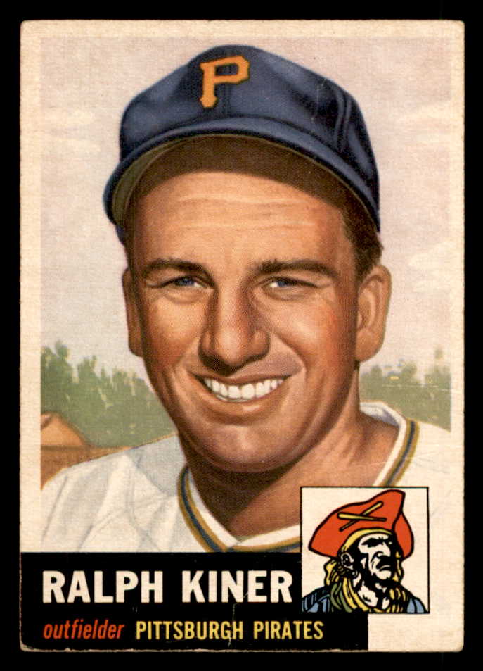 1953 Topps Baseball #191 Ralph Kiner Pirates GD-VG 563110