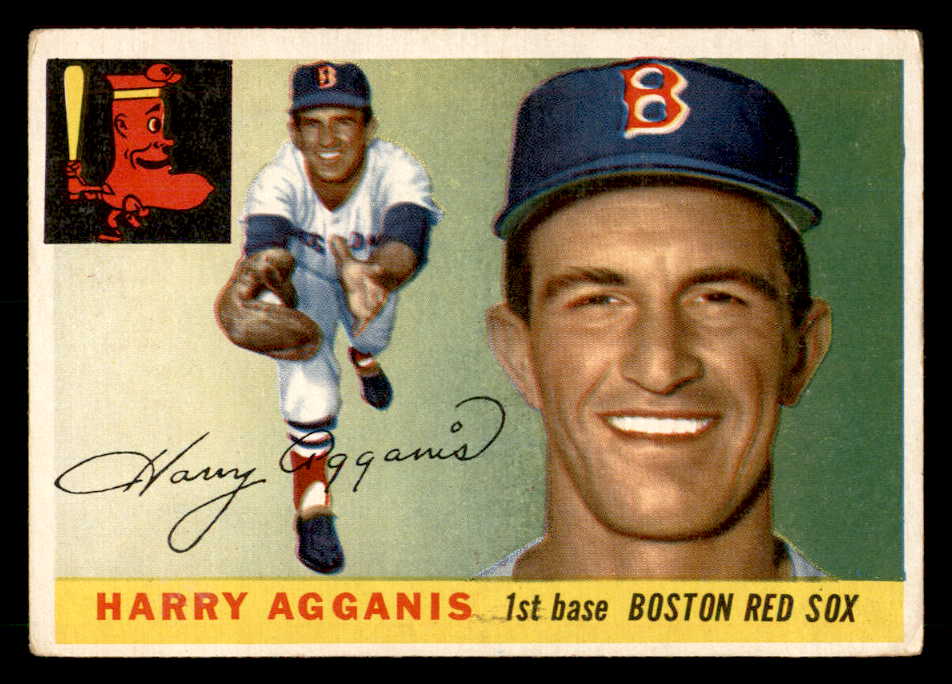 1955 Topps Baseball #152 Harry Agganis Red Sox VG 563111