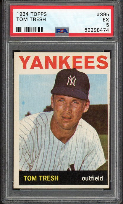 1964 Topps Baseball #395 Tom Tresh Yankees PSA 5 EX 563128