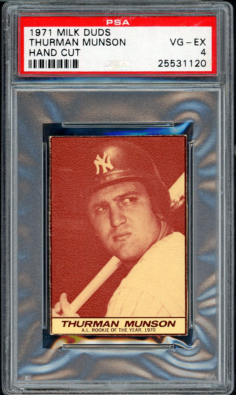 1971 Milk Duds Thurman Munson Yankees PSA 4 VG-EX 563142