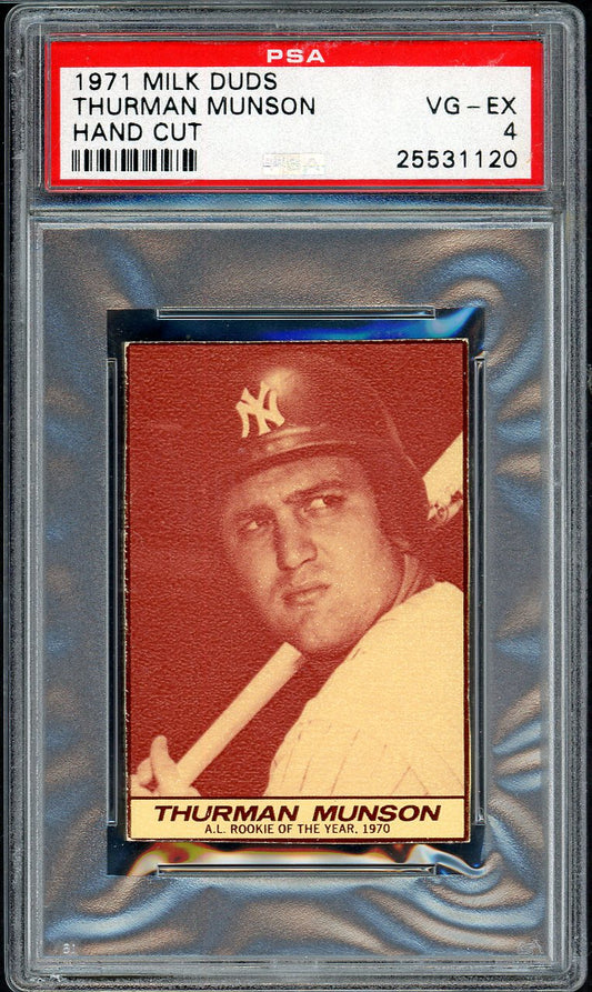 1971 Milk Duds Thurman Munson Yankees PSA 4 VG-EX 563142
