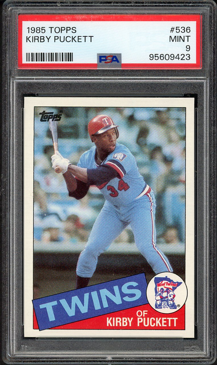 1985 Topps #536 Kirby Puckett Twins PSA 9 MINT 563149