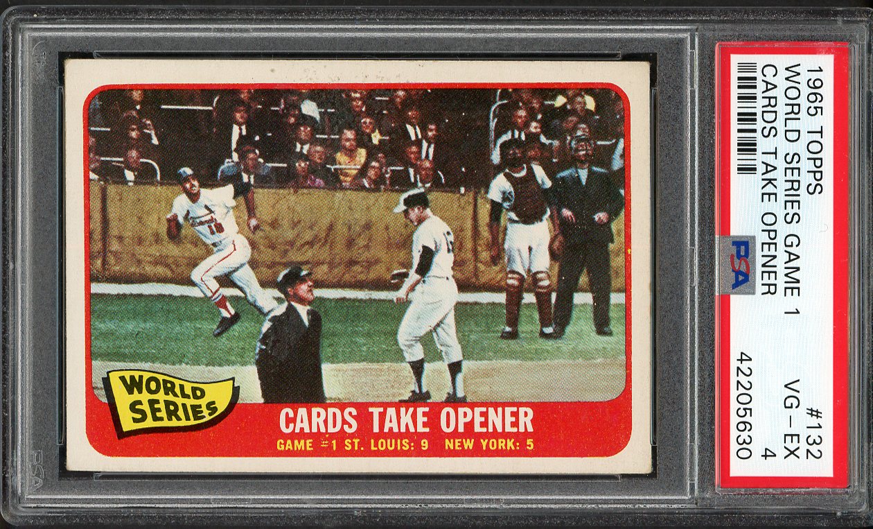 1965 Topps Baseball #132 World Series Game 1 PSA 4 VG-EX 563192