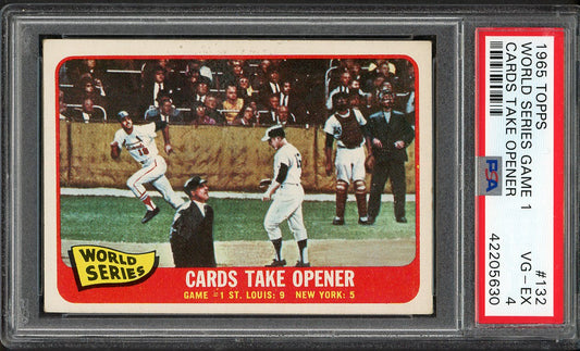 1965 Topps Baseball #132 World Series Game 1 PSA 4 VG-EX 563192