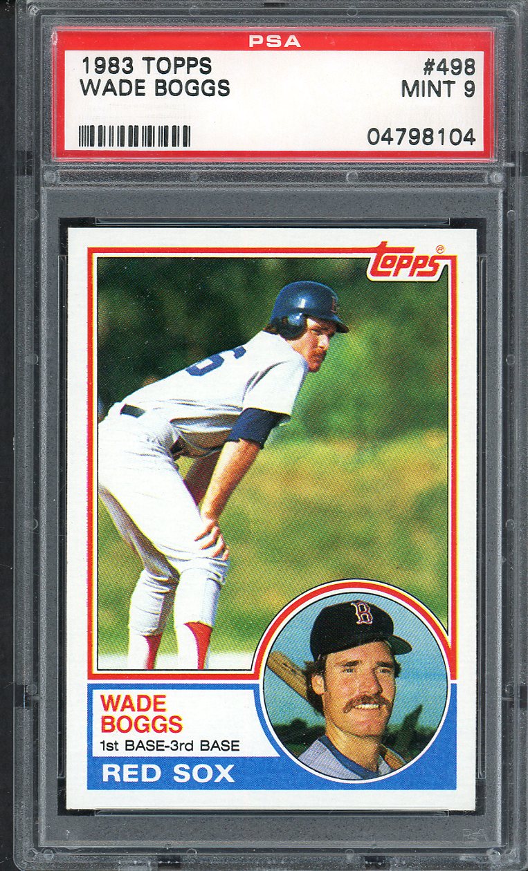 1983 Topps #498 Wade Boggs Red Sox PSA 9 MINT 563196