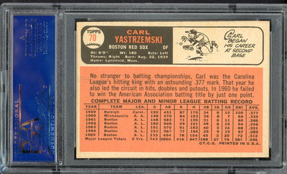 1966 Topps Baseball #070 Carl Yastrzemski Red Sox PSA 6 EX-MT 563215