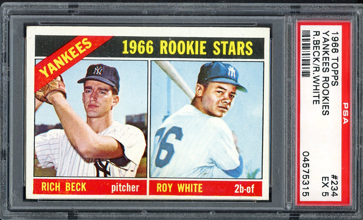 1966 Topps Baseball #234 Roy White Yankees PSA 5 EX 563231