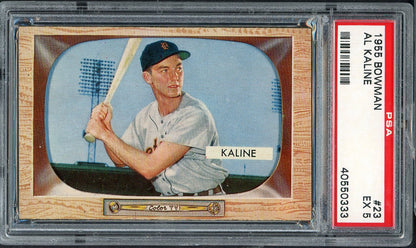 1955 Bowman Baseball #023 Al Kaline Tigers PSA 5 EX 563234
