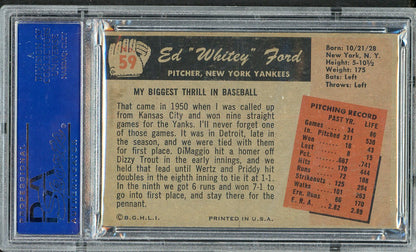1955 Bowman Baseball #059 Whitey Ford Yankees PSA 5 EX 563240