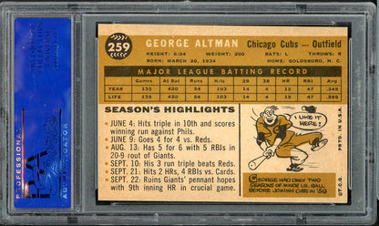 1960 Topps Baseball #259 George Altman Cubs PSA 5 EX 563241