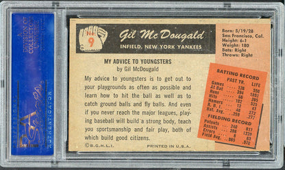 1955 Bowman Baseball #009 Gil McDougald Yankees PSA 8 NM/MT 563242