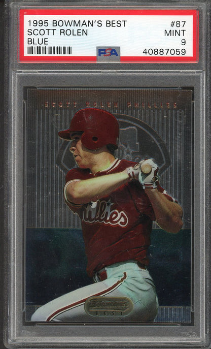 1995 Bowman Best # 87 Scott Rolen Phillies PSA 9 MINT Blue 563247