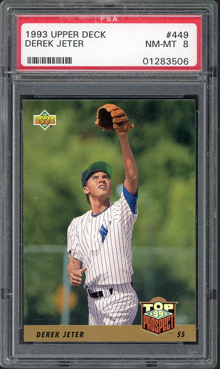 1993 Upper Deck #449 Derek Jeter Yankees PSA 8 NM/MT 563249