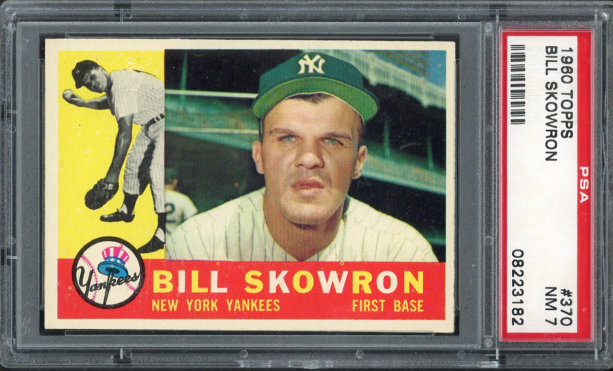 1960 Topps Baseball #370 Bill Skowron Yankees PSA 7 NM 563251