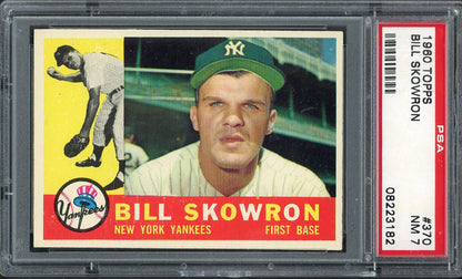 1960 Topps Baseball #370 Bill Skowron Yankees PSA 7 NM 563251