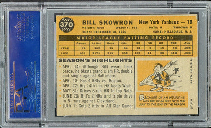 1960 Topps Baseball #370 Bill Skowron Yankees PSA 7 NM 563251