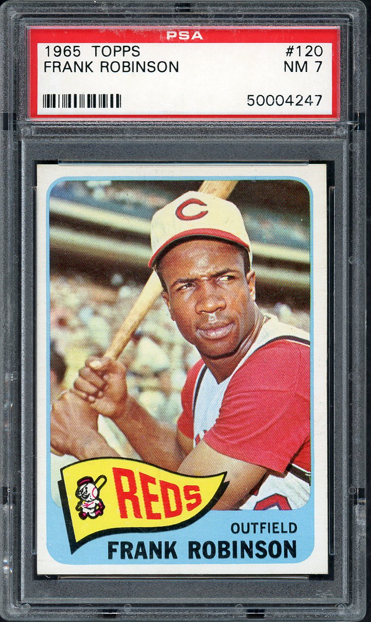 1965 Topps Baseball #120 Frank Robinson Reds PSA 7 NM 563257