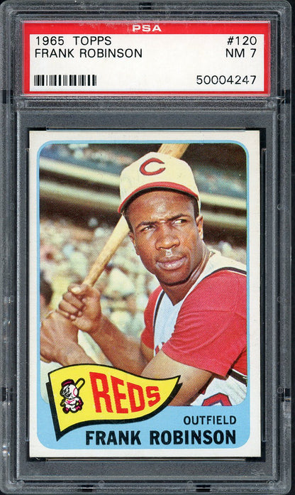 1965 Topps Baseball #120 Frank Robinson Reds PSA 7 NM 563257