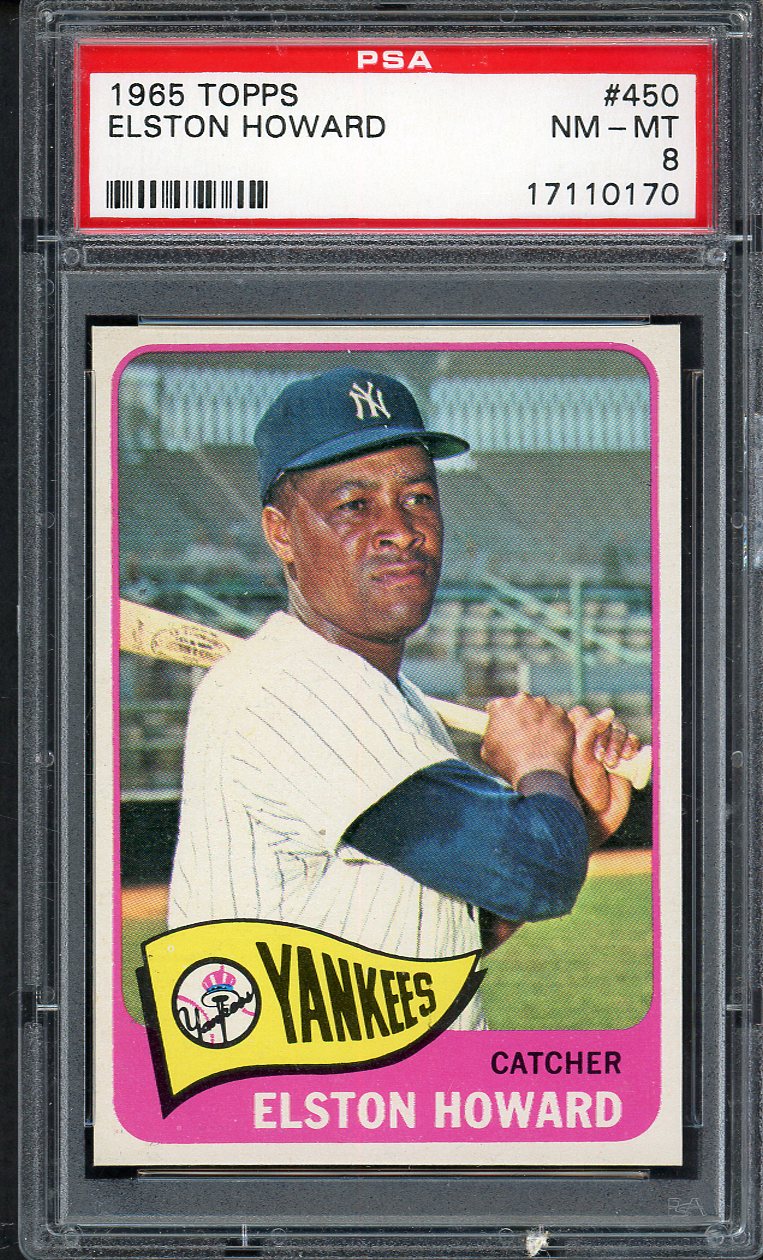 1965 Topps Baseball #450 Elston Howard Yankees PSA 8 NM/MT 563268