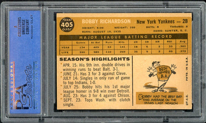 1960 Topps Baseball #405 Bobby Richardson Yankees PSA 7 NM 563277