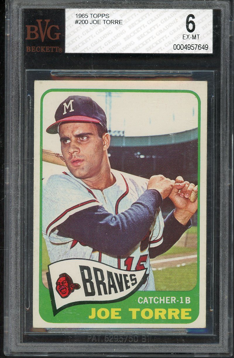 1965 Topps Baseball #200 Joe Torre Braves BVG 6 EX-MT 563291