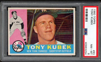 1960 Topps Baseball #083 Tony Kubek Yankees PSA 8 NM/MT 563293
