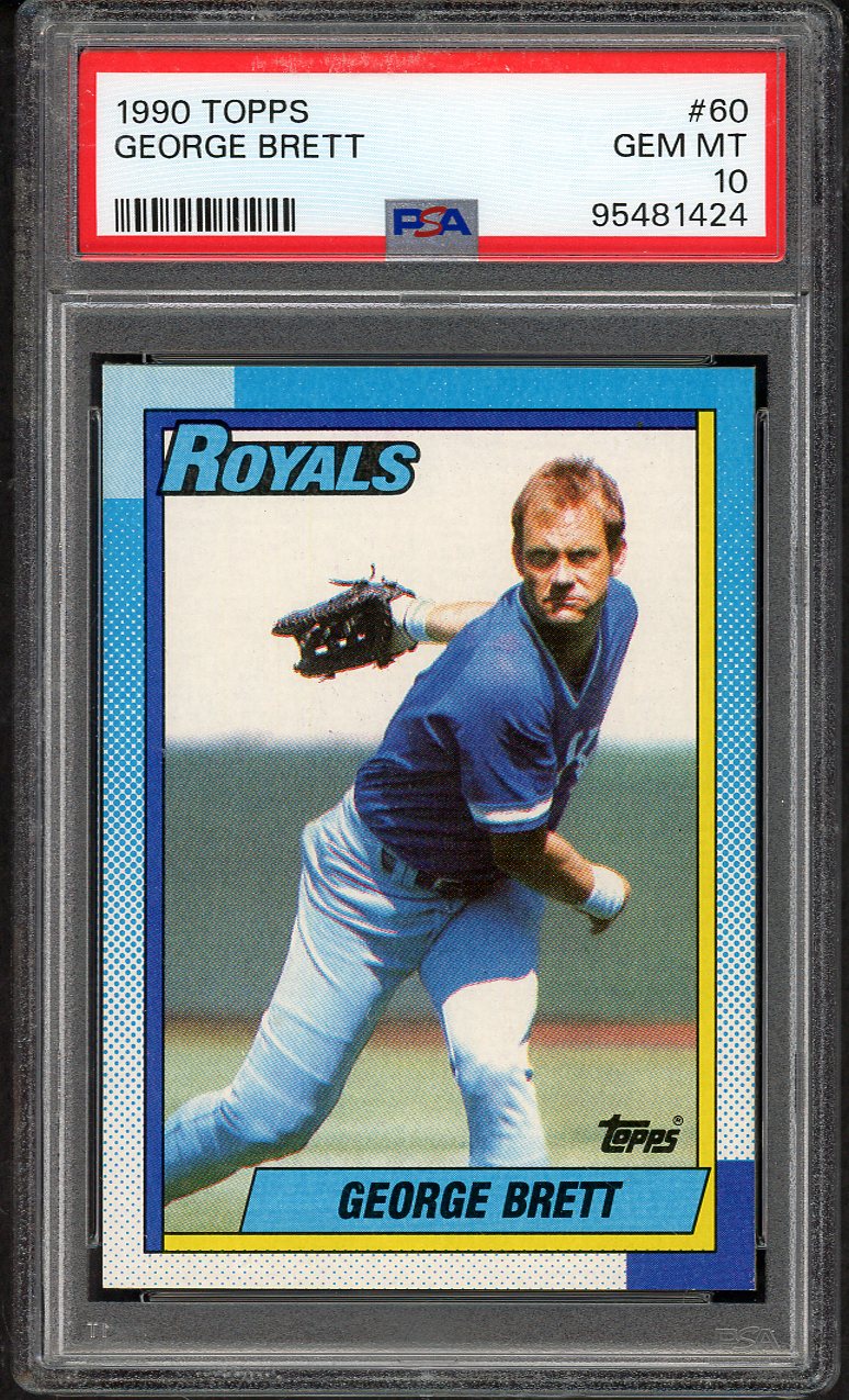 1990 Topps #060 George Brett Royals PSA 10 GEM MINT 563306