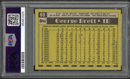 1990 Topps #060 George Brett Royals PSA 10 GEM MINT 563306