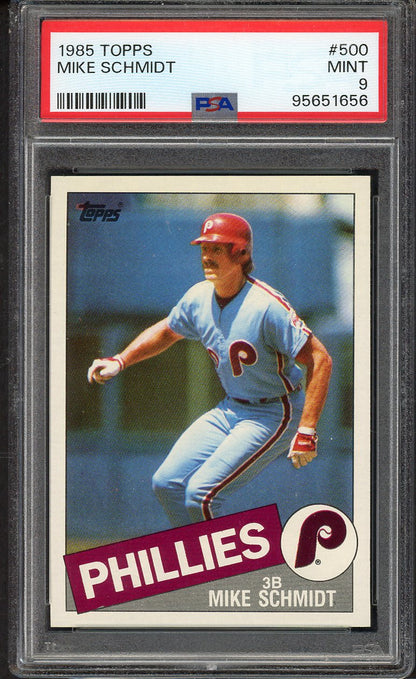 1985 Topps #500 Mike Schmidt Phillies PSA 9 MINT 563308