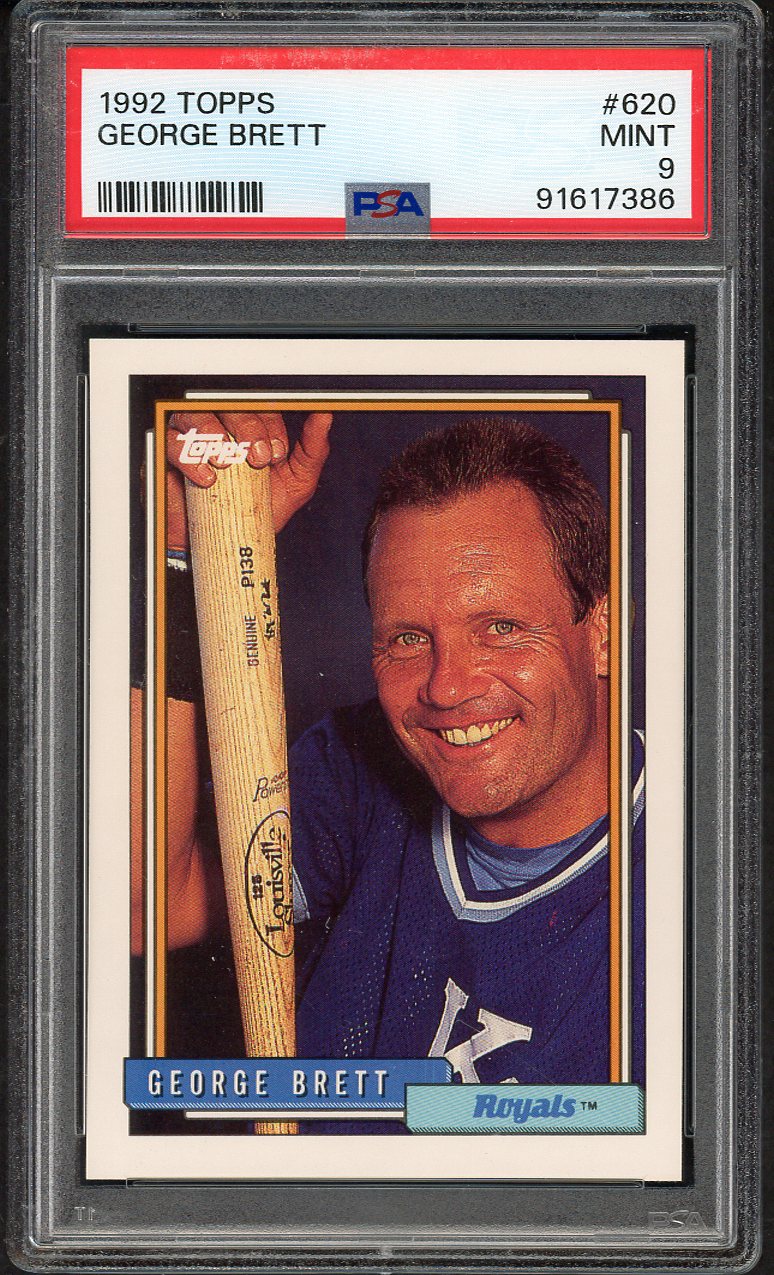 1992 Topps #620 George Brett Royals PSA 9 MINT 563310