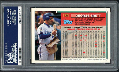 1994 Topps #180 George Brett Royals PSA 10 GEM MINT 563311