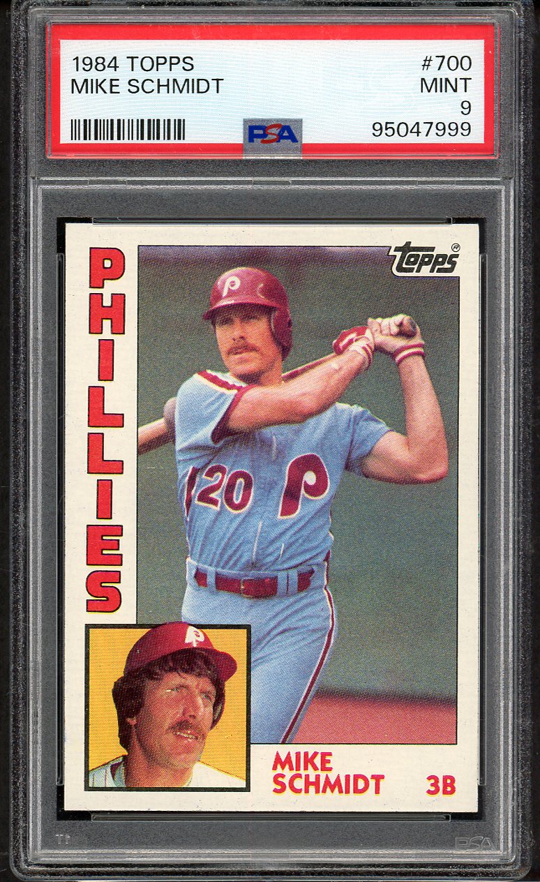 1984 Topps #700 Mike Schmidt Phillies PSA 9 MINT 563329