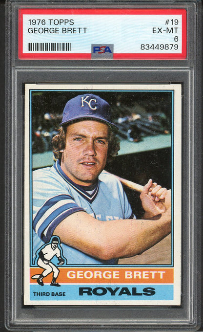 1976 Topps Baseball #019 George Brett Royals PSA 6 EX-MT 563333