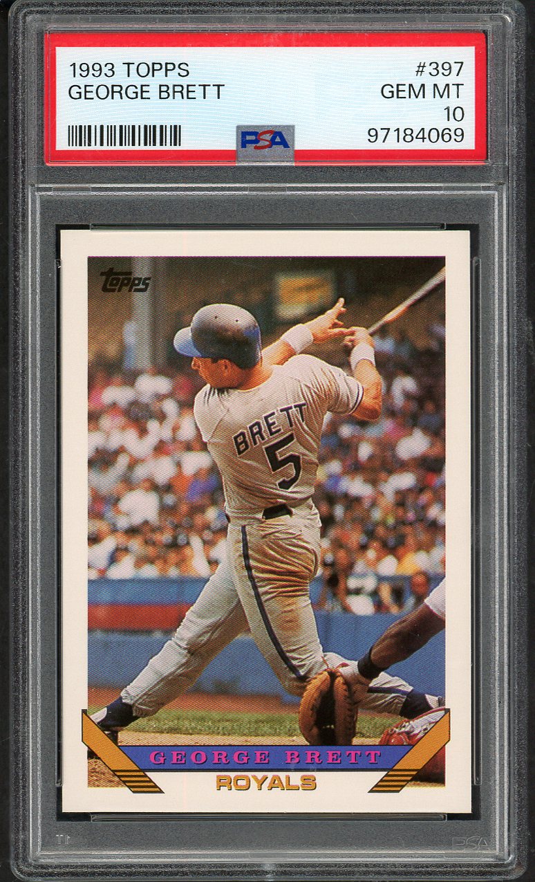 1993 Topps #397 George Brett Royals PSA 10 GEM MINT 563347