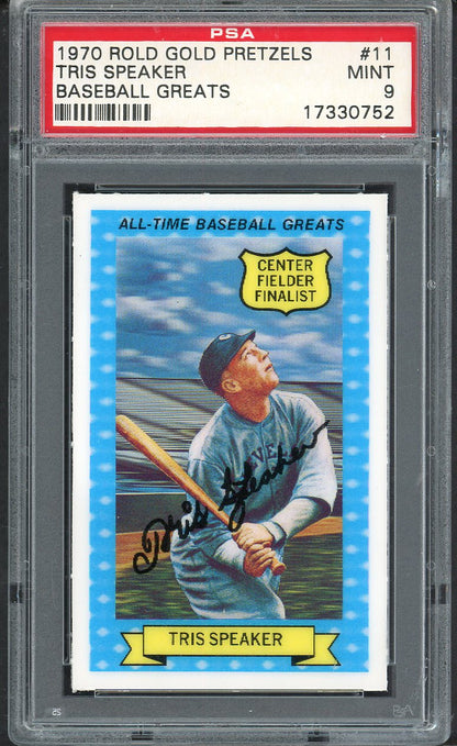 1970 Rold Gold ATG #011 Tris Speaker Indians PSA 9 MINT 563349
