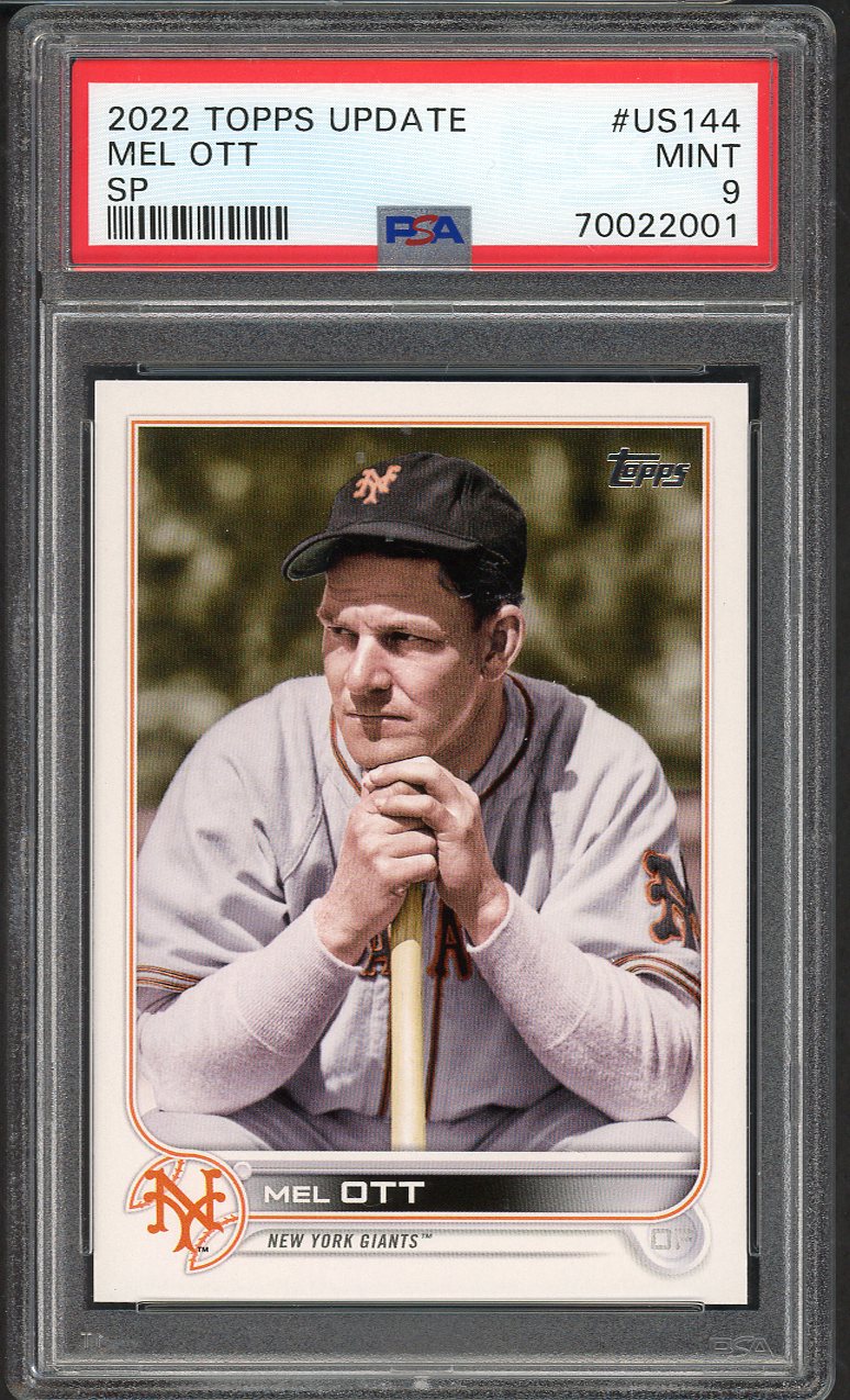 2022 Topps Update #US144 Mel Ott Giants PSA 9 MINT 563367