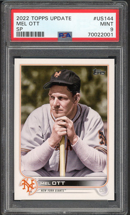 2022 Topps Update #US144 Mel Ott Giants PSA 9 MINT 563367