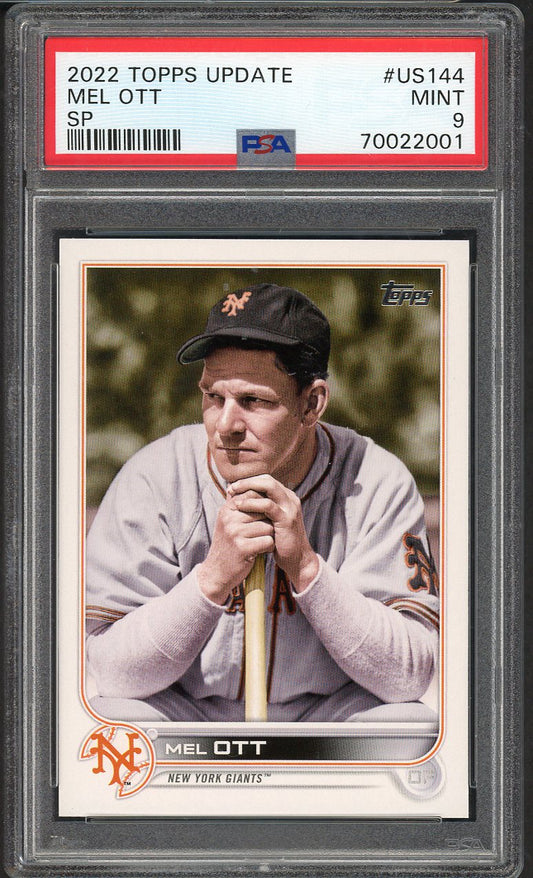 2022 Topps Update #US144 Mel Ott Giants PSA 9 MINT 563367