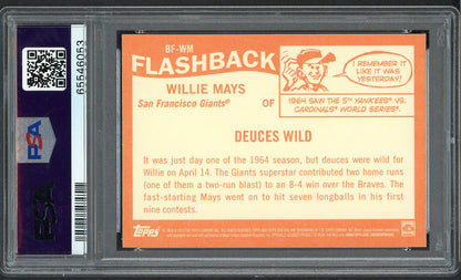 2013 Topps Heritage Flashback #BFWM Willie Mays Giants PSA 10 GEM MINT 563368