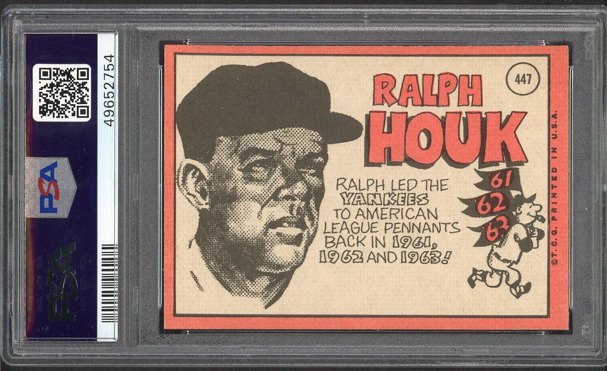1969 Topps Baseball #447 Ralph Houk Yankees PSA 5 EX 563389