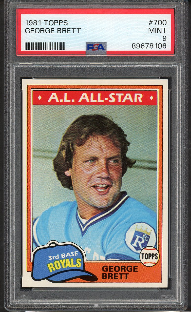 1981 Topps #700 George Brett Royals PSA 9 MINT 563398