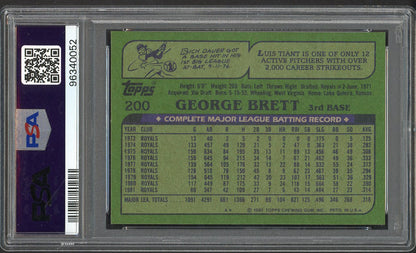 1982 Topps #200 George Brett Royals PSA 9 MINT 563399