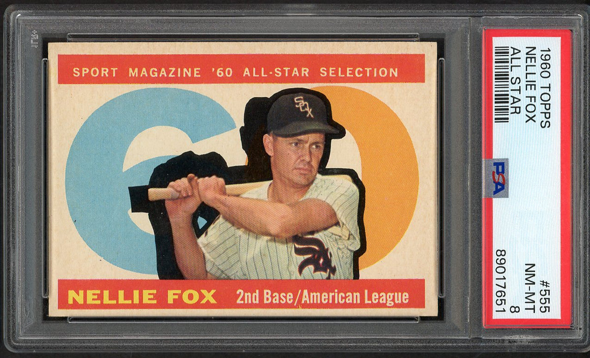 1960 Topps Baseball #555 Nellie Fox A.S. White Sox PSA 8 NM/MT 563415