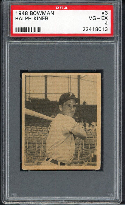 1948 Bowman Baseball #003 Ralph Kiner Pirates PSA 4 VG-EX 563418