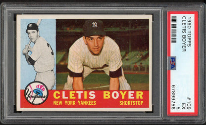 1960 Topps Baseball #109 Clete Boyer Yankees PSA 5 EX 563475