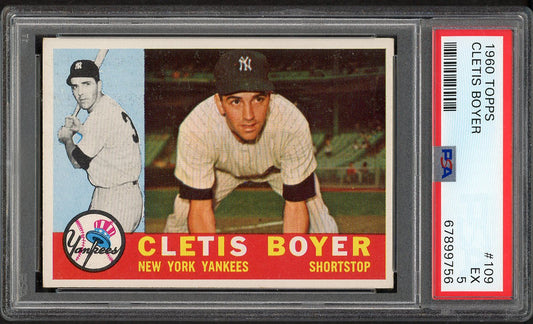 1960 Topps Baseball #109 Clete Boyer Yankees PSA 5 EX 563475