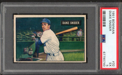 1951 Bowman Baseball #032 Duke Snider Dodgers PSA 5 EX 563478