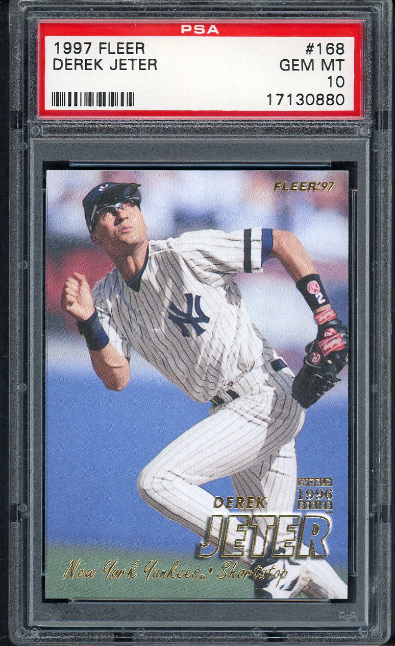 1997 Fleer #168 Derek Jeter Yankees PSA 10 GEM MINT 563482